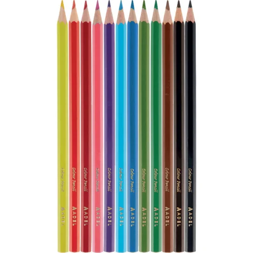 Colored pencils Adel 12 colors long, 1000000000043058 02 