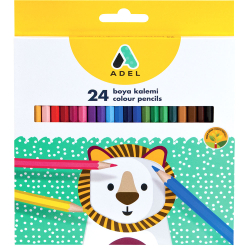 Colored pencils Adel 24 colors long