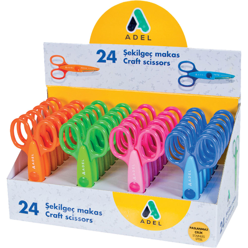 Ножица Adel Craft 13см Зиг-заг детска, 1000000000043056 02 