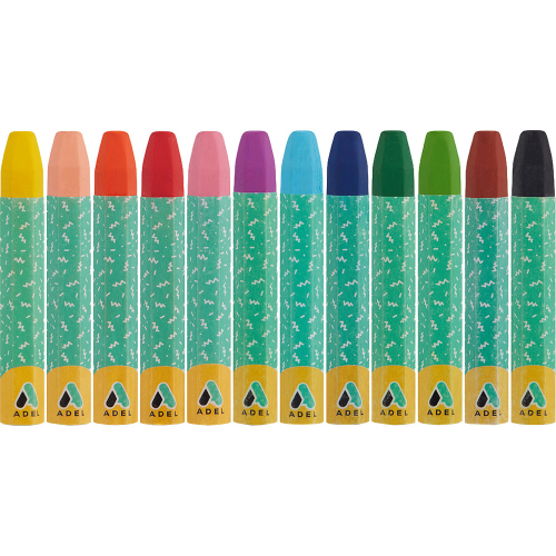 Маслени пастели Adel Hexagonal 12 цвята, 1000000000043070 04 