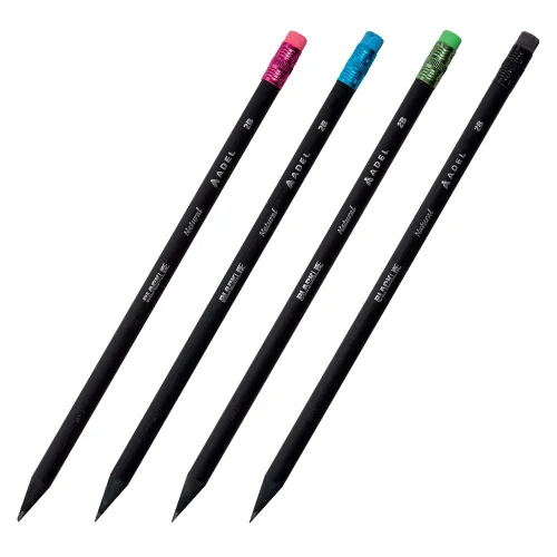 Blackline Natural 2B pencil with eraser, 1000000000043041
