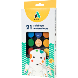 Watercolor paints Adel F30 21 colors