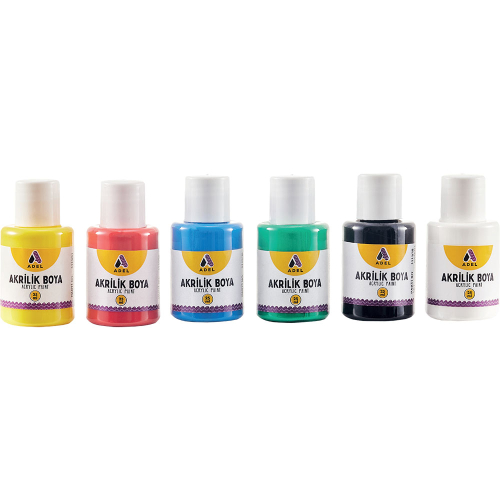 Acrylic paint Adel Classic Colors 25ml 6, 1000000000043088 02  — OK Office Acrylic paint Adel Classic Colors 25ml 6, 1000000000043088 02
