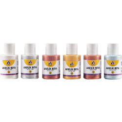 Акрилни бои Adel Metalic Colors 25мл 6цв