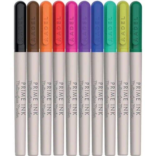 Marker perm. Adel Prime Ink 10 colors, 1000000000043085