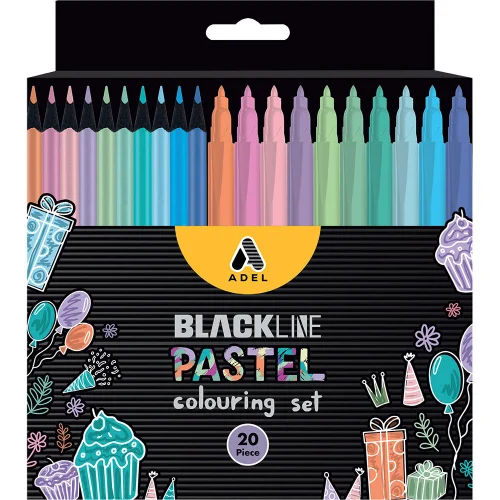 Adel Blackline Pastel Colors Set, 1000000000043068
