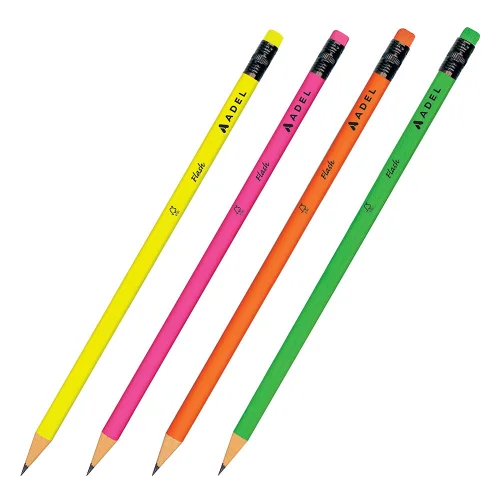 Adel Flash HB pencil with eraser, 1000000000043037