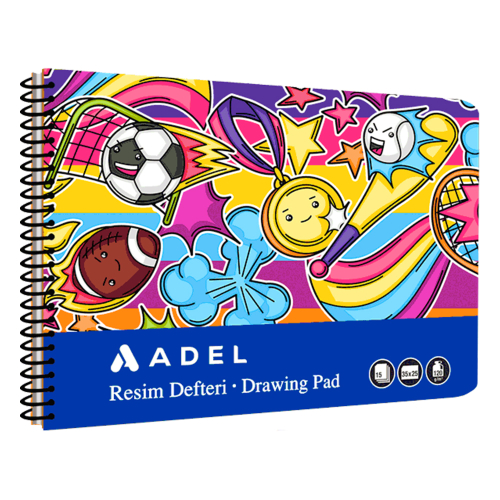 Скицник Adel 25/35 90гр 15л спирала, 1000000000043075 03 