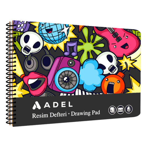 Скицник Adel 25/35 90гр 15л спирала, 1000000000043075 05 