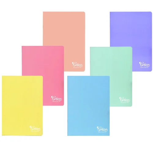Notebook A4 Colors pastel assort SC 60sh, 1000000000033505
