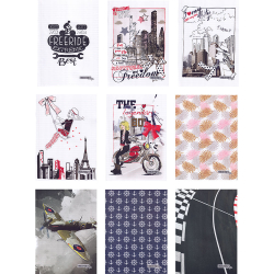 Тетрадка A4 Arya асорти PP 100л