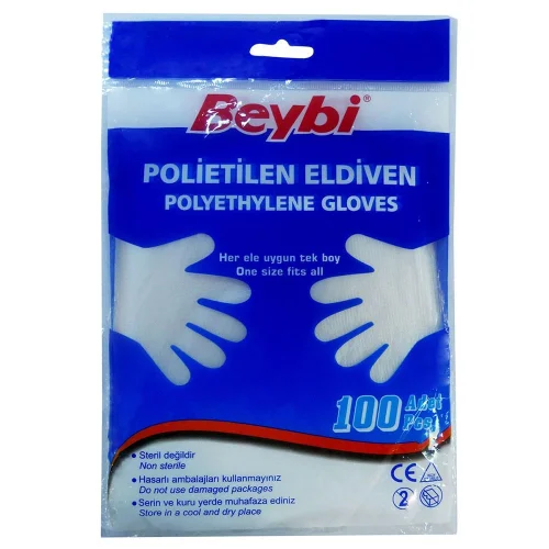 Disposable nylon gloves 100pc, 1000000010002309