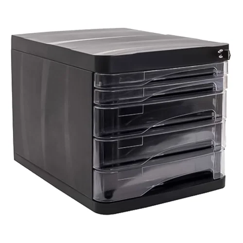 Office box Ark 5 drawers Black + key, 1000000000044919