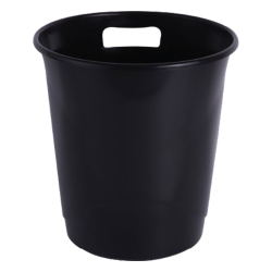 Кошче за отпадъци PVC плътно черно 12 л