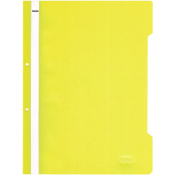 PVC папка с перфорация Lux жълта