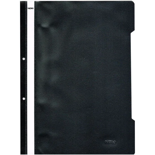 PVC folder with perforation Lux black, 1000000000005103