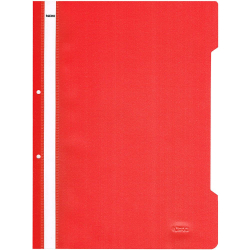 PVC папка с перфорация Lux червена