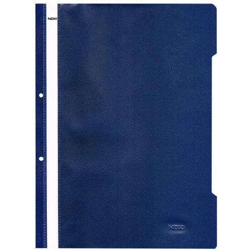PVC folder with perforation Lux d.blue, 1000000000005105