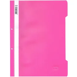 PVC folder with perforation Lux pink