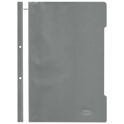 PVC папка с перфорация Lux сива