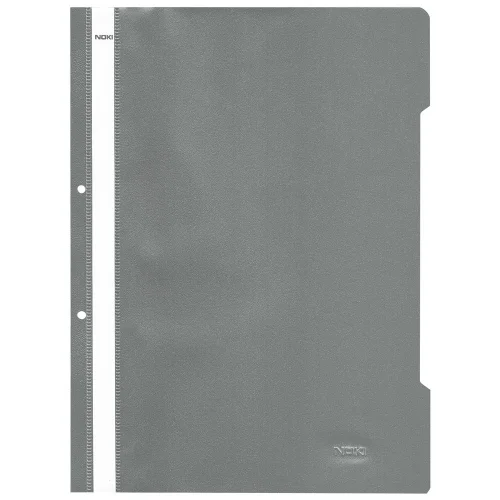 PVC folder with perforation Lux grey, 1000000000011679