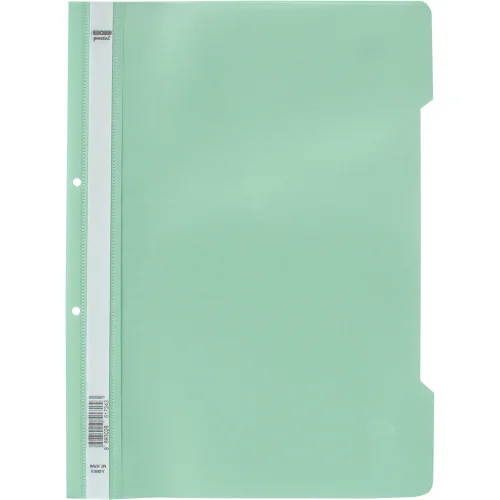 PVC folder with perfor. pastel turquoise, 1000000000037858
