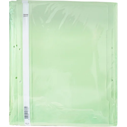 PVC folder with perforation pastel green, 1000000000037859 02 