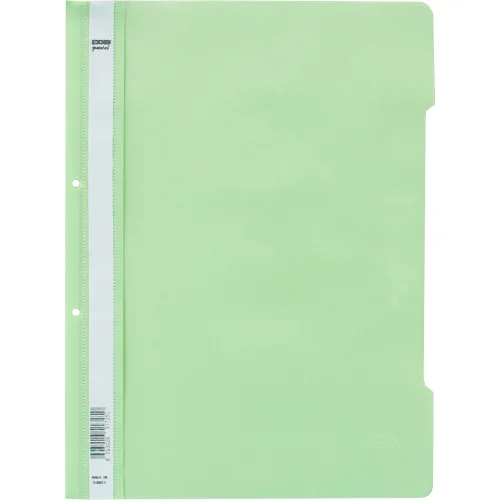 PVC folder with perforation pastel green, 1000000000037859