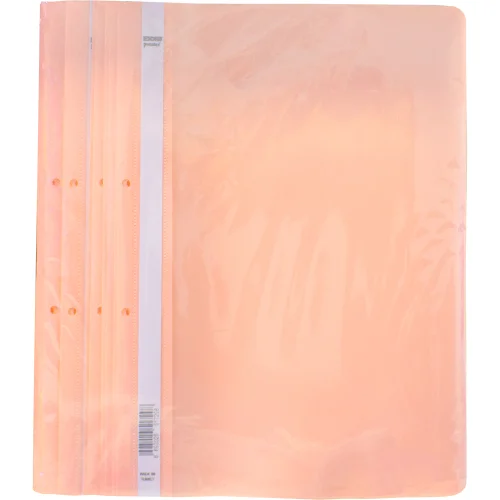 PVC folder with perforated pastel salmon, 1000000000037863 02 