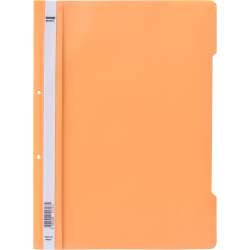 PVC folder with perfor. pastel peach