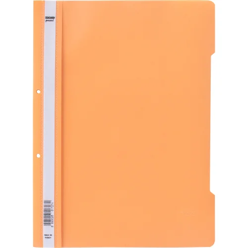 PVC folder with perfor. pastel peach, 1000000000037861