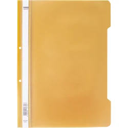 PVC folder with perforated metallic gold