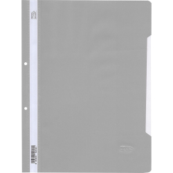 PVC папка с перф. Grafos Color сив