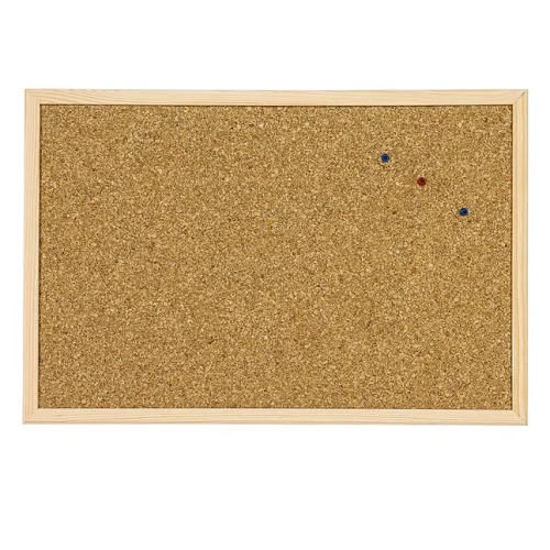 Cork board with wooden frame 60/90cm, 1000000000002335