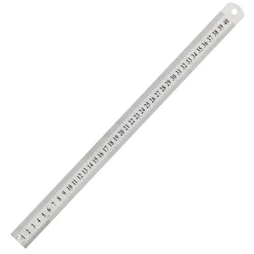 Metal ruler 40 cm, 1000000000009166