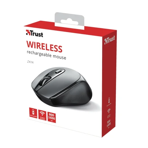 Trust Wireless mouse Zaya, Black, 2008713439238099 04 