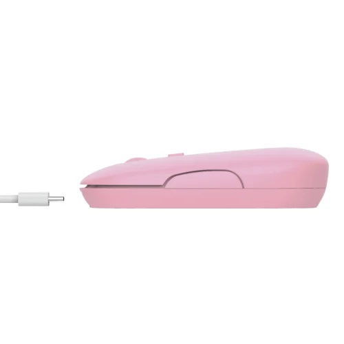 Trust Wireless mouse Puck, Pink, Silent, 2008713439241259 03 