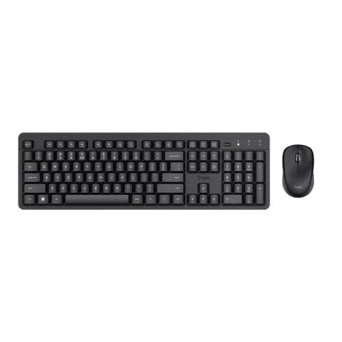 Trust Ody II wireless keyboard + mouse set, Black, Silent , 2008713439250183