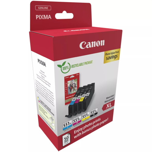 Canon Multi Pack CLI-551XL Original + photo paper, 2008714574679259 02 