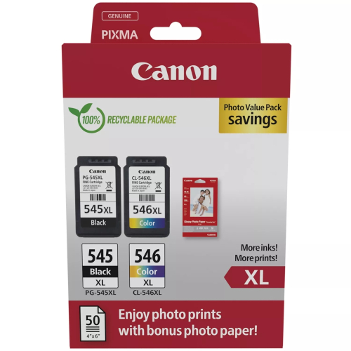 Canon Multi Pack PG-545XL/CL-546XL Original + Photopaper, 2008714574679983 — OK Office Canon Multi Pack PG-545XL/CL-546XL Original + Photopaper, 2008714574679983