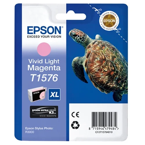 Патрон Epson T1576 Vivid Light Magenta оригинал 25.9ml, 2008715946479484