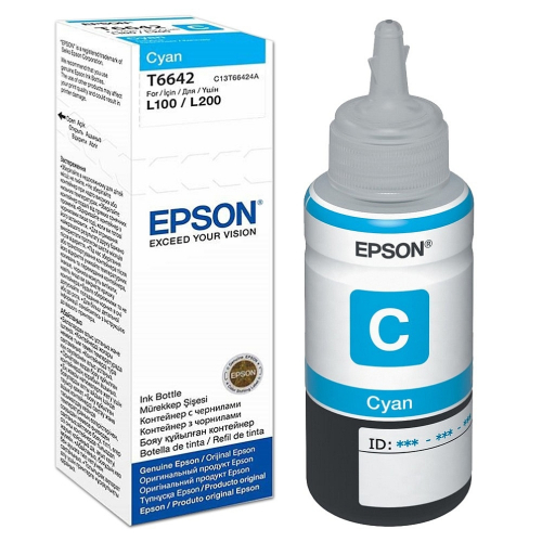Мастило Epson T6642 Cyan 70мл 6.5k, 1000000010001127 02 