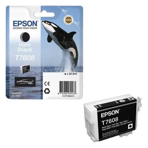 Ink cartridge Epson T7608 Matte Black Original 25.9ml, 2008715946539133