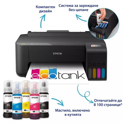 Printer Epson EcoTank L1230 PRT, Inkjet, 2008715946727288 04 