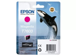 Патрон Epson T7603 Vivid Magenta оригинал 25.9мл