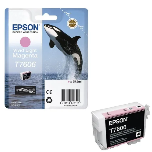 Ink cartridge Epson T7606 Vivid Light Magenta Original 25.9ml, 2008715946733753