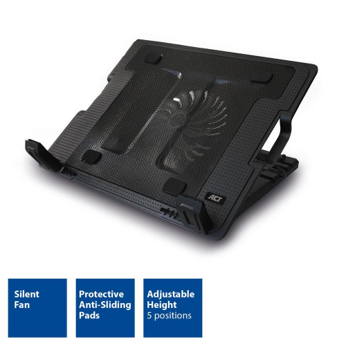 Laptop cooler ACT AC8110, up to 17', 2008716065491401 03  — OK Office Laptop cooler ACT AC8110, up to 17', 2008716065491401 03