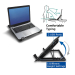 Laptop cooling stand, up to 17', adjustable height (5 positions), 2-port hub, 2008716065491401 08 