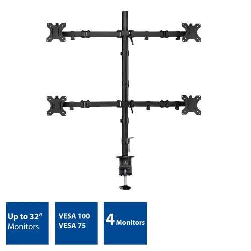 Desk mount for 4 monitors up to 32 inch with VESA, 2008716065491463 05 