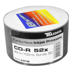 CD-R Traxdata 700MB Printable 50 pieces